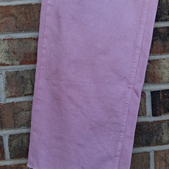 Old Navy Dad Jeans Extra High Rise Wide Leg Pink Sz. 4 Boho Denim Barbie NWT - Picture 5 of 12